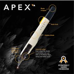Apex Retractable Safety Knife with Precision Blade