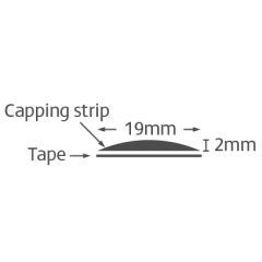Capping Strip 2.6m - White