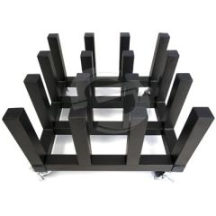 Vinyl Storage Rack - Heavy Duty & Mobile - 16 Roll