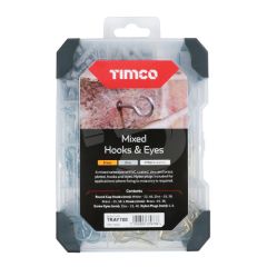 TIMCO Mixed Hooks & Eyes Starter Pack - 133 Pieces