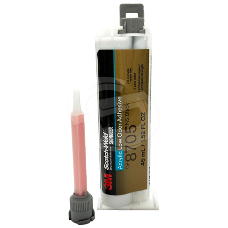 3M™ Scotch-Weld™ Low Odour Acrylic Adhesive DP8705NS Black (10:1) with Nozzle