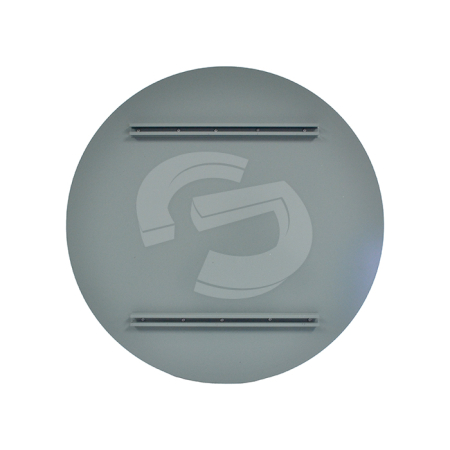 600mm Diameter Circle - 2.5mm Aluminium Panel with Channel (Grey/Mill)