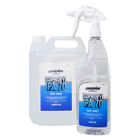 Surfacework I.P.A. 70% (Isopropyl Alcohol) / 30% Demineralised Water - 1L Spray or 5L Carton