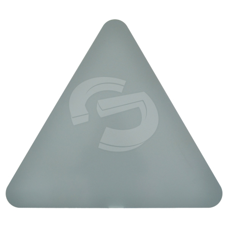 600mm High Triangle - 2.5mm Aluminum Sign Blank (Grey/Mill)