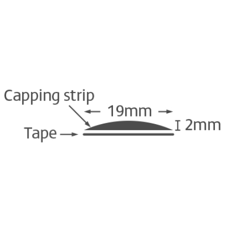 Capping Strip 2.6m - White