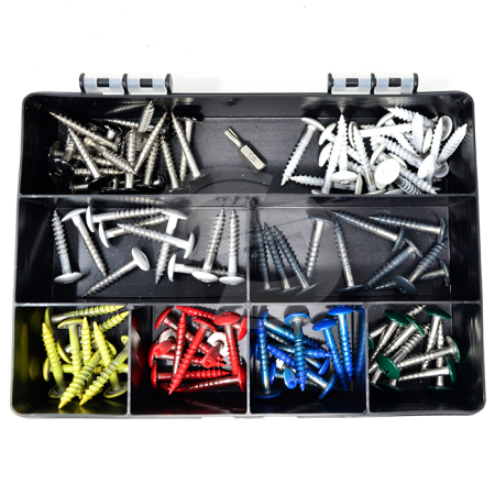 Colour Headed Screw Starter Pack - 101 Pieces