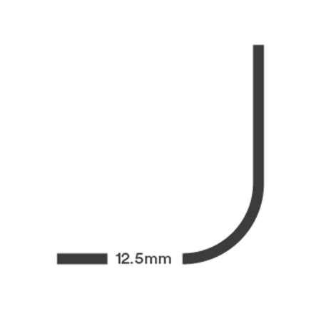 CR1 Corner Rounder Die - 12.5mm (1/2") Radius