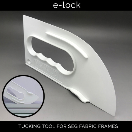 E-Lock Tucking Tool - Plastic Edge (White)