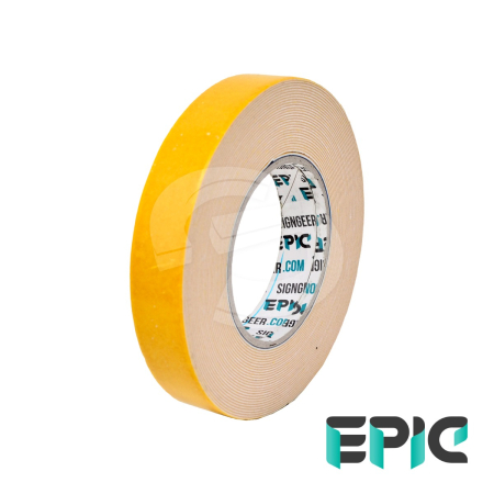 EPIC LIMITLESS | D/S Foam Tape White - 25mm x 10m (Mini Roll)