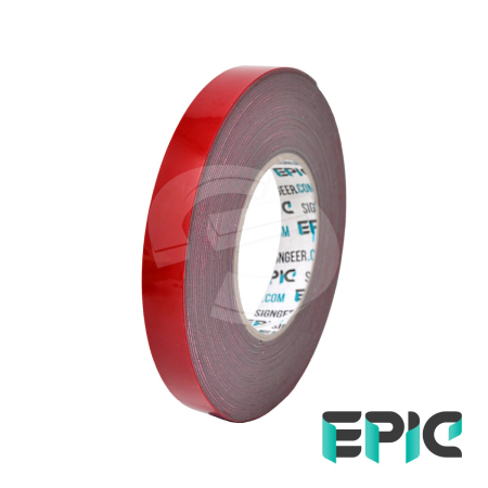 EPIC TRACK | Sign Channel Foam Tape Grey - 24mm x 10m (Mini Roll)