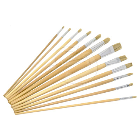 Flat & Round Fitch Brushes