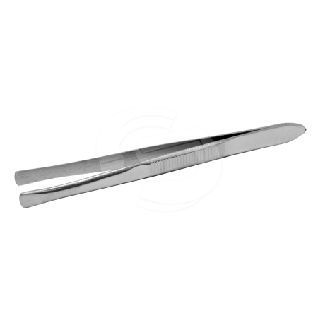 Wrap Tweezers - Flat, Round Tip Stainless Steel