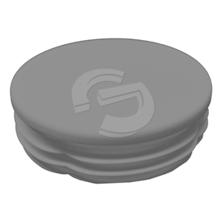 Post Cap Round - 89mm Grey