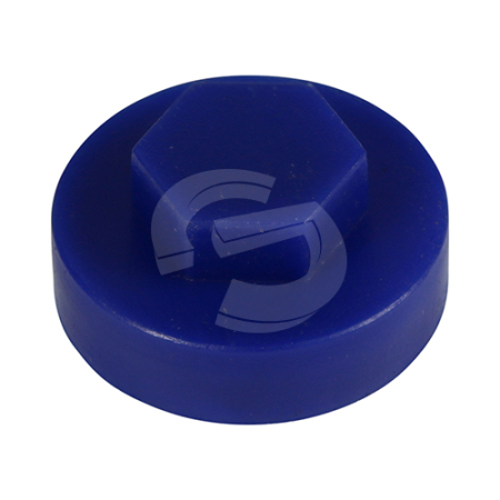 Hex Head Coloured Cover Caps - Ultra Marine Blue