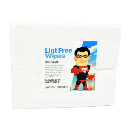 Lint Free Super Absorbent Cleaning Wipes - Pack 50