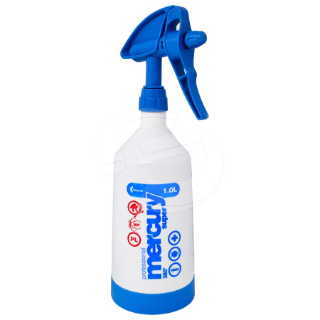 MERCURY PRO+ 1L Double Action Spray Pump - Blue