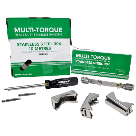Multi-Tamtorque Stainless Steel Banding & Connector Starter Kit
