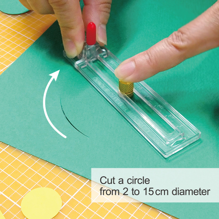 NT Cutter - Transparent Compact Circle Cutter (C215P)