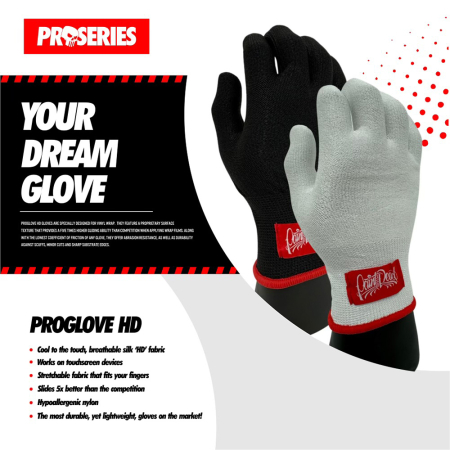 PROGLOVE HD Vinyl Wrap Gloves - Black