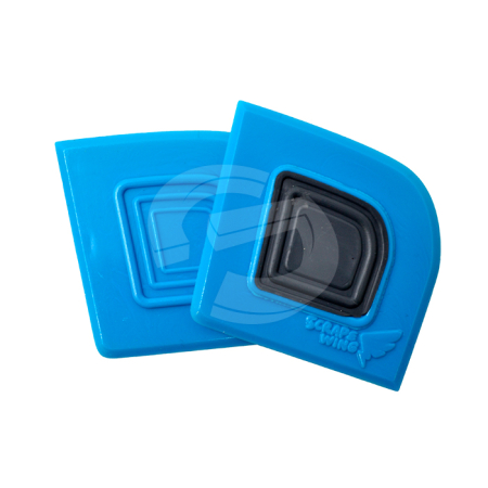 SCRAPEWING Plastic Scraper -  Mixed Blue (Medium) - Pack of 10