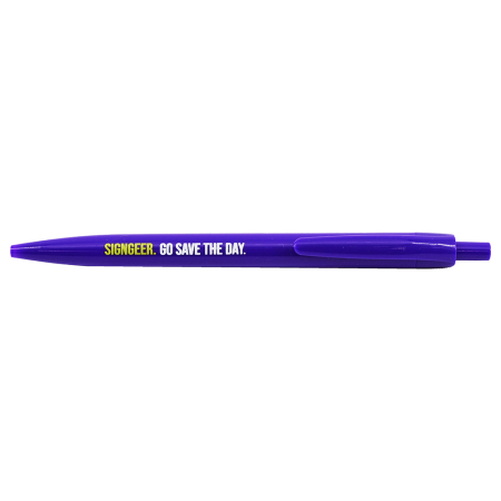 Go Save The Day Pen - Purple