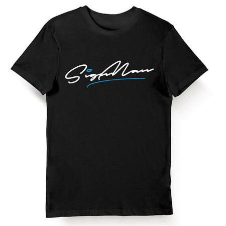 Signature Signman T-Shirt-Blue Signature (Large)