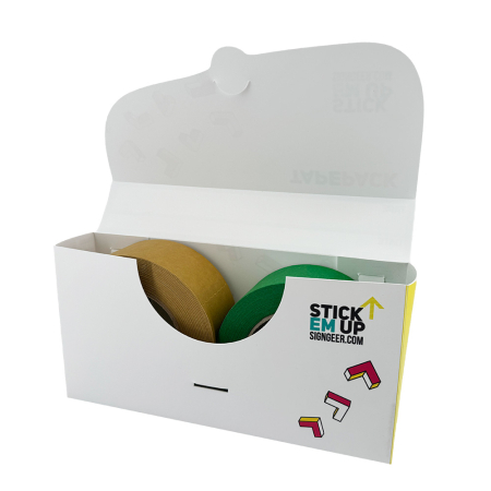 Tape Storage Box 130mm x 260mm x 50mm - Holds Mini Rolls & Masking Tape (2 x 50mm or 4 x 25mm) 