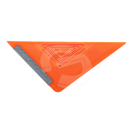 Tri-Edge Triangle Squeegee - Orange Plus+ (Firm, Rubberised)