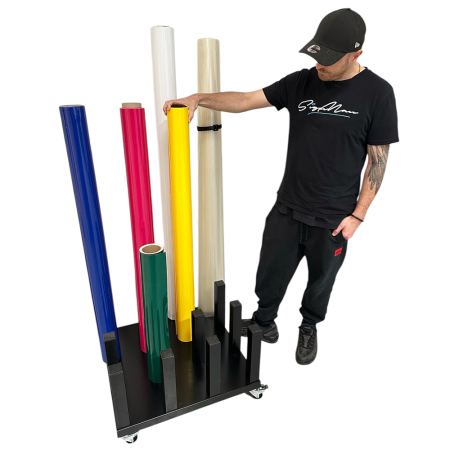 Armour Vinyl Storage Rack - Heavy Duty & Mobile - 16 Roll