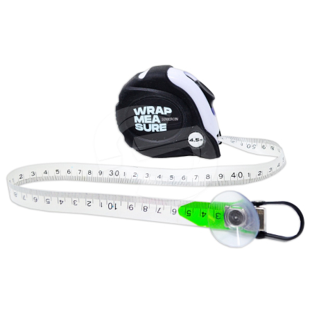 Wrap Measure - 4.5m Flexible Tape Measure with Swivel Suction Cup